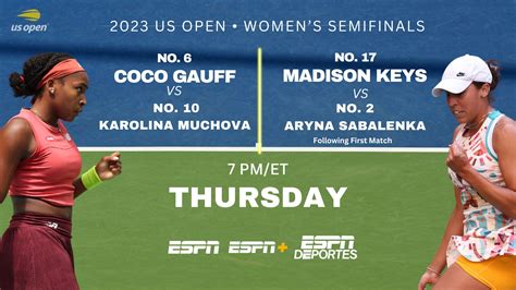 US Open Women’s Semifinals LIVE on ESPN, ESPN Deportes, and ESPN+ ...