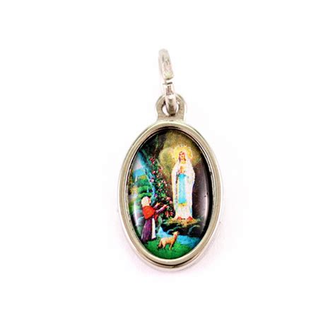 Medaglia Madonna Di Lourdes Ovale X Cm