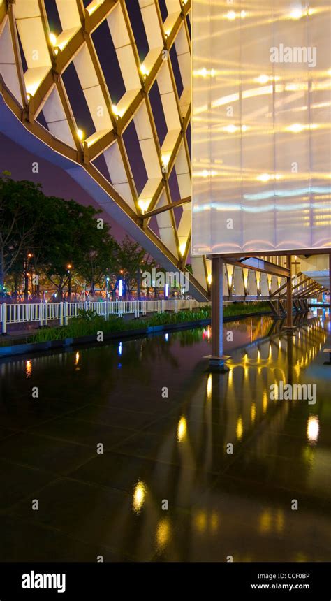 France Pavilion By Night Shanghai World Expo 2010 China Stock Photo