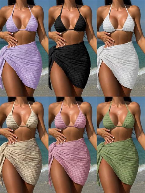 Churchf New Confectionery Series Special Cloth Swimsuit Bikini Three Piece Bikini