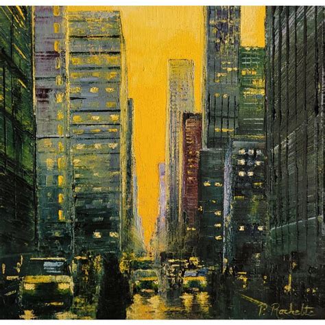 Peinture Yellow sky par Rochette Patrice Carré d artistes