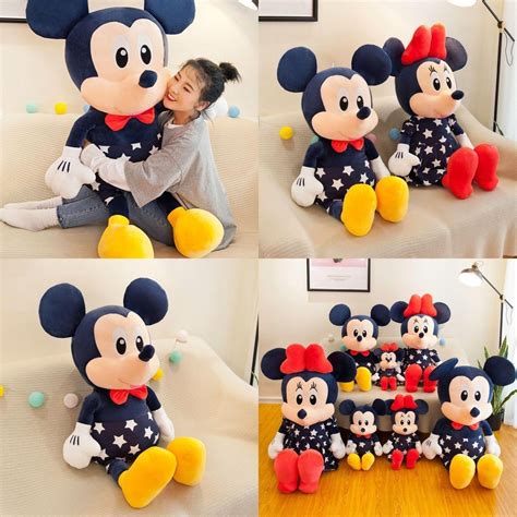 Mickey Lovely Large Mouse Minnie Plush Toys Soft Stuffed Dolls Plushes