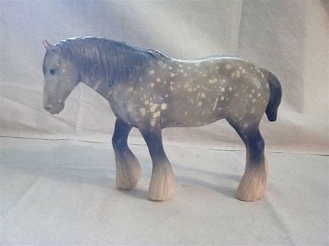 Breyer Vintage Dappled Gray Shire Mare Draft Horse 1982 Etsy Horses