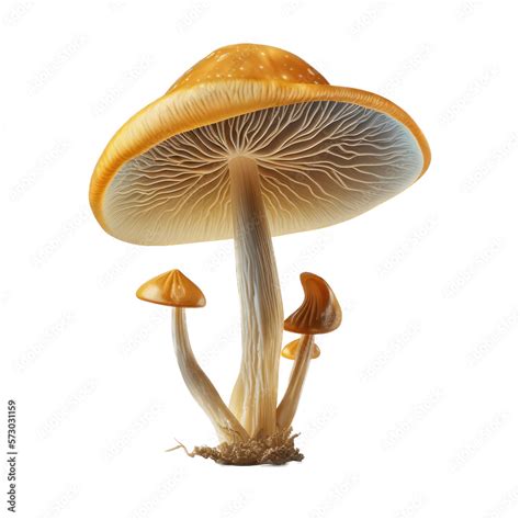 Psilocybin Mushroom Illustration Transparent Background PNG