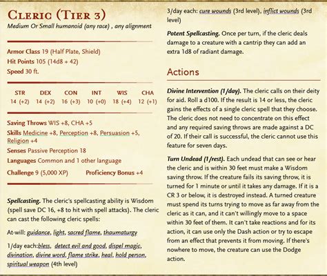 Cleric Npcs And How To Use Them For Every Tier Of Play — Empty Hexes 5e Content For Dms