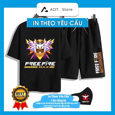 Áo Free Fire rank cao thủ Quần Áo Free Fire mẫu HOT nhất chất thun co dãn chiều thoáng mát