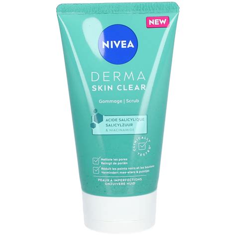 Nivea Derma Skin Clear Scrub 150 Ml Farmalinebe