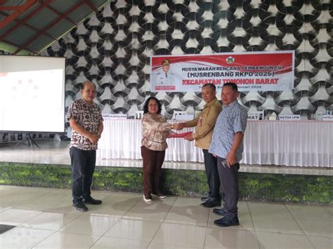 Musrembang Kecamatan Selesai Digelar Kecamatan Tomohon Barat