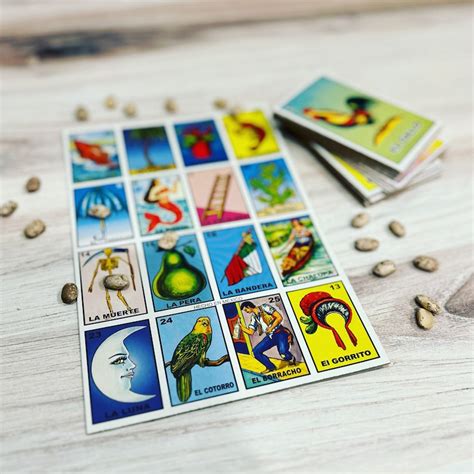 Loteria Mexicana Mexican Bingo Game Loteria Game Set With 10 Game