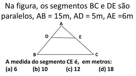 Semelhan A De Tri Ngulos Pelo Teorema De Tales Youtube