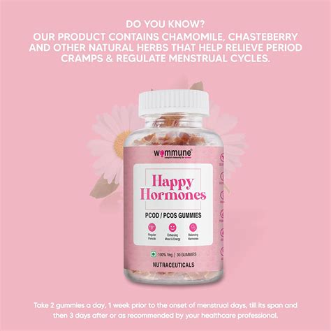 Wommune Happy Hormones PCOD / PCOS Gummies: Buy Wommune Happy Hormones