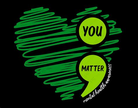 You Matter Mental Health Awareness Svg Png Semicolon Svg Etsy Canada