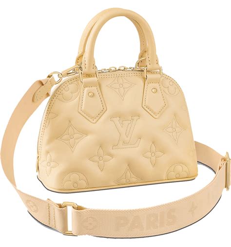 Louis Vuitton Alma Bb Banana In Calfskin Leather With Gold Tone Kr