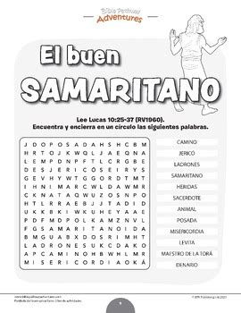 Parábola del buen samaritano Libro de actividades TPT