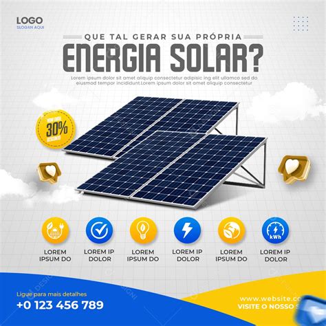 Social Media Energia Solar Que Tal Gerar Sua Pr Pria Energia Psd