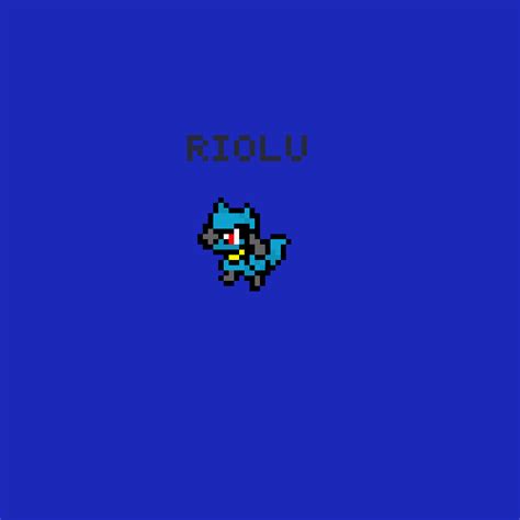 Riolu Pixel Art