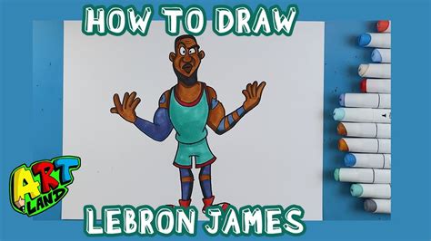 Cómo dibujar LEBRON JAMES SPACE JAM