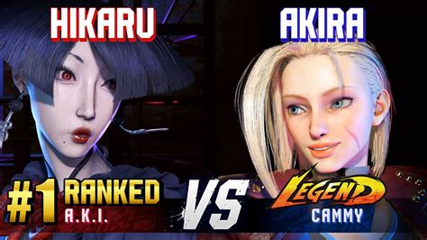 Sf Hikaru Ranked A K I Vs Akira Cammy High Level Gameplay