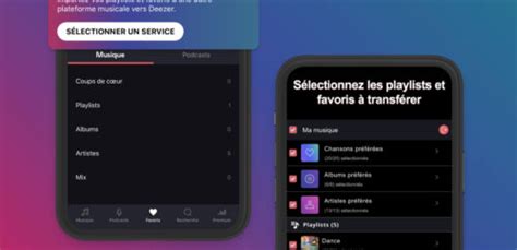 Deezer permet de transférer facilement toute la musique issue dun