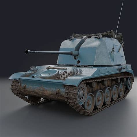 AMX-13 DCA 40 PBR Model 3D model | CGTrader