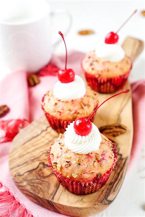 Cherry Pecan Cream Cheese Muffins - Sugar and Soul