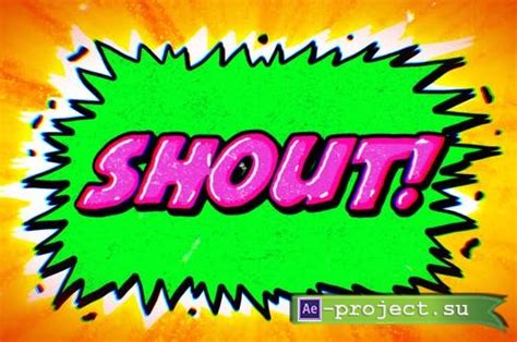 Videohive Shout Cartoon Title Opener 48381960 Project For After