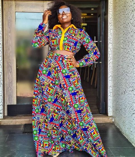 Ndebele Wedding Dress Aichi African Print Printed Cotton Maxi Skirt