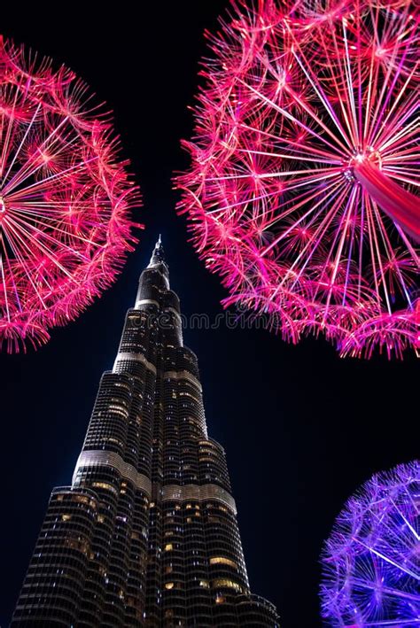 árabes Unidos Da Dubai Emirados Dezembro 20 2019 Burj Khalifa E Luzes