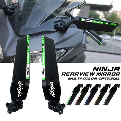 Motorcycle Large Winglet Wind Swivel Wing Fin Side Mirror Adjustable