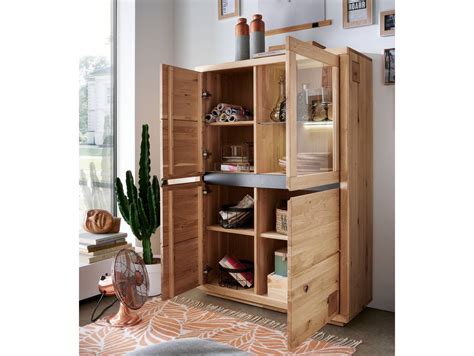 Caldera Highboard I Material Massivholz Wildeiche Ge Lt