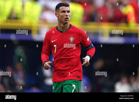 Dortmund Germania 22 Giugno Il Portoghese Cristiano Ronaldo Durante