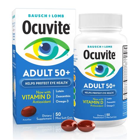 Ocuvite® Adult 50 Eye Vitamins And Mineral Supplements From Bausch Lomb 50 Soft Gels