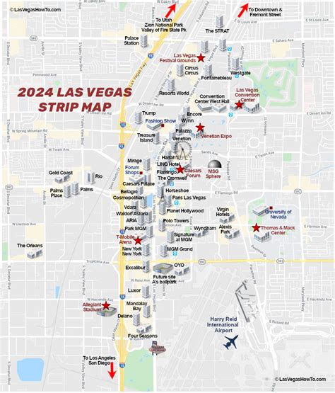 Las Vegas Map 2025 - Mina Tyler