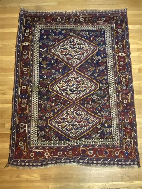 Khamseh Rug With Bird Design Oasis Antique Oriental Rugs