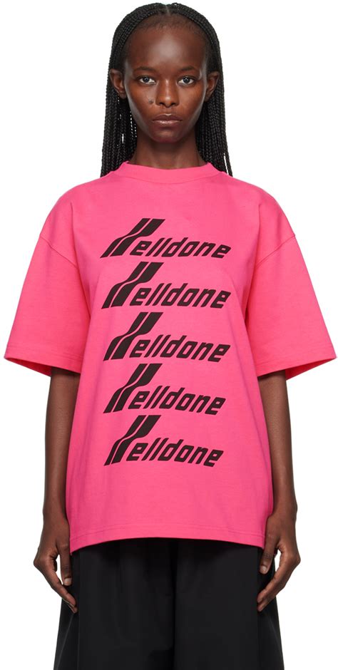 Pink Printed T Shirt By We11done On Sale