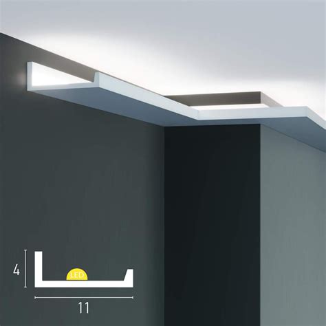 Cornici Velette Per Led A Soffitto E Parete 4 8 Metri Lineari In