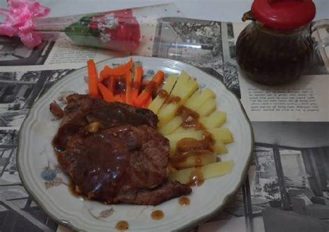 Resep Beef Steak With Brown Sauce Oleh Kitchen Orchestra Cookpad