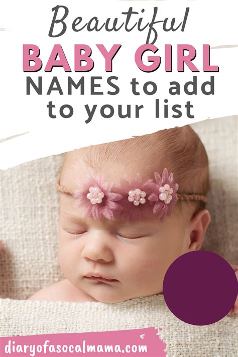 43 stunning names for your baby girl – Artofit