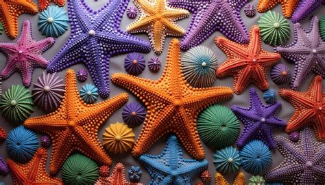 Premium AI Image | a starfish of 1000 colors