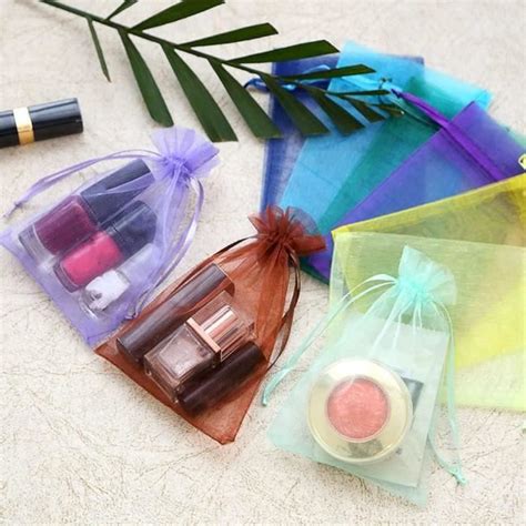 Lot De Sachets En Organza Remplir Pochette Cadeau Avec Cordon De