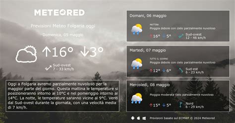 Meteo Folgaria Previsioni A 14 Giorni Meteored