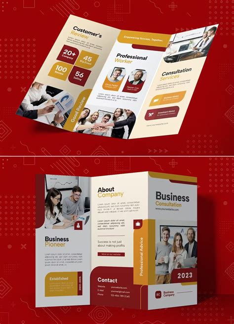 Professional Advice Trifold Brochure Template Trifold Brochure Design