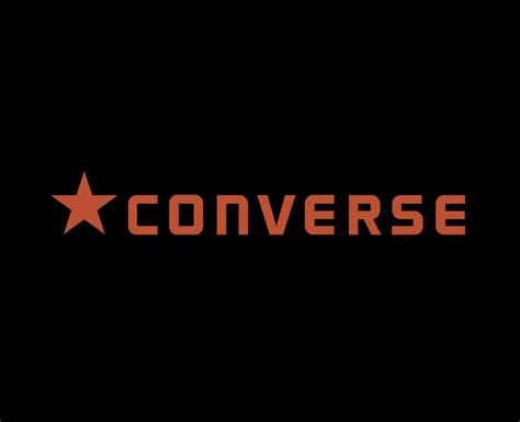 Converse Brand Shoes Logo With Name Orange Symbol Design Vector ...