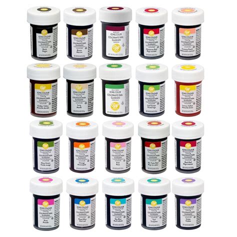 Wilton Icing Colouring Wilton Food Colour Edible Gel Colourings