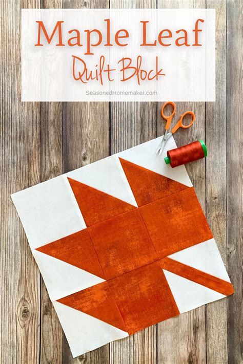 Free Maple Leaf Quilt Block Pattern Ive Always Been Drawn To This