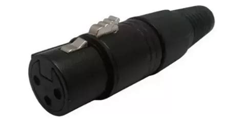 Ficha Conector Xlr Canon Hembra Para Cable Pines