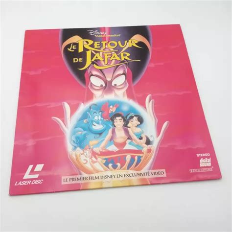 LE RETOUR DE Jafar 1994 Walt Disney LaserDisc en Français ALADDIN