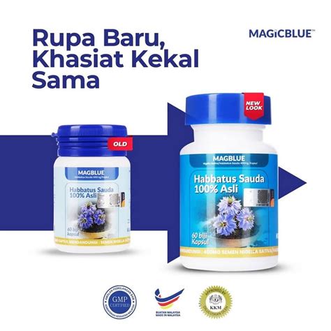 Habbatus Sauda Magic Blue Kapsul Original Makanan Sunnah