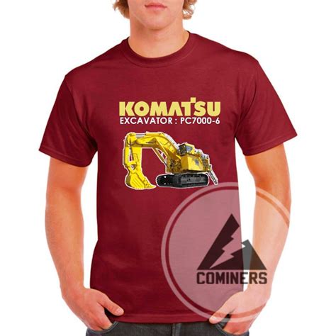 Jual Kaos Tambang Alat Berat Excavator Pc Kaos Katun Combed S