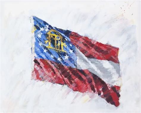 Georgia State Flag - Penley Art Co | Liberty flag, Gallery wrap canvas ...